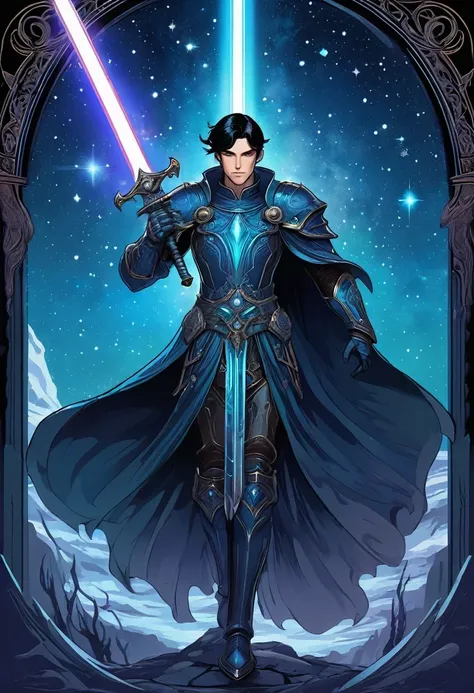 correct the hand anatomy, he is holding the sword with a tight grip