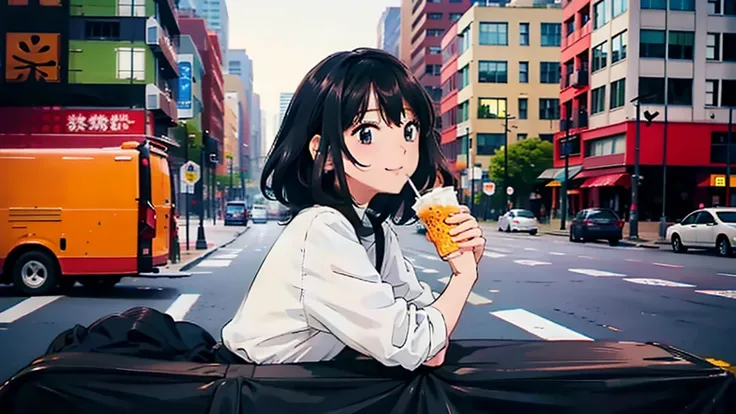 cute
Hes running away from home.
Sitting on the side of the road in a noisy city, drinking tapioca and touching her phone.