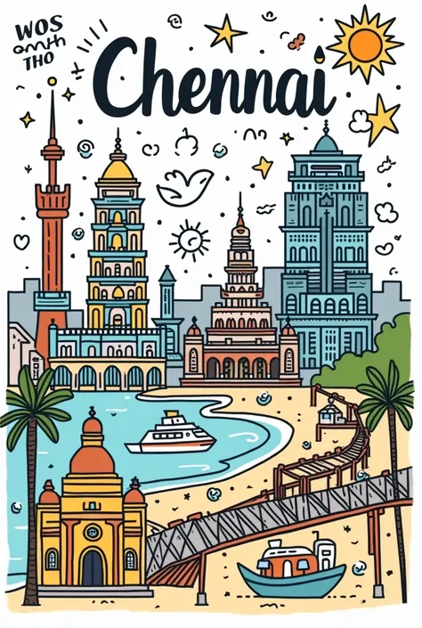 Doodle bout chennai famous places for beginners cool doodle