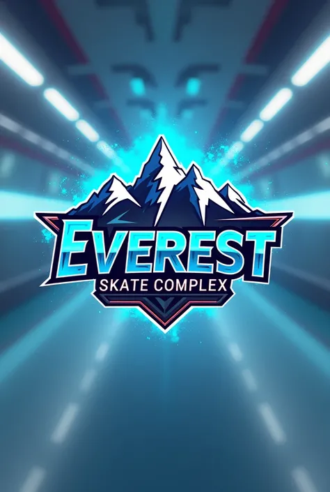 Design a professional logo for roller skate zone. Name "Everest skate complex" in a stylistics way 
In futureristic design
