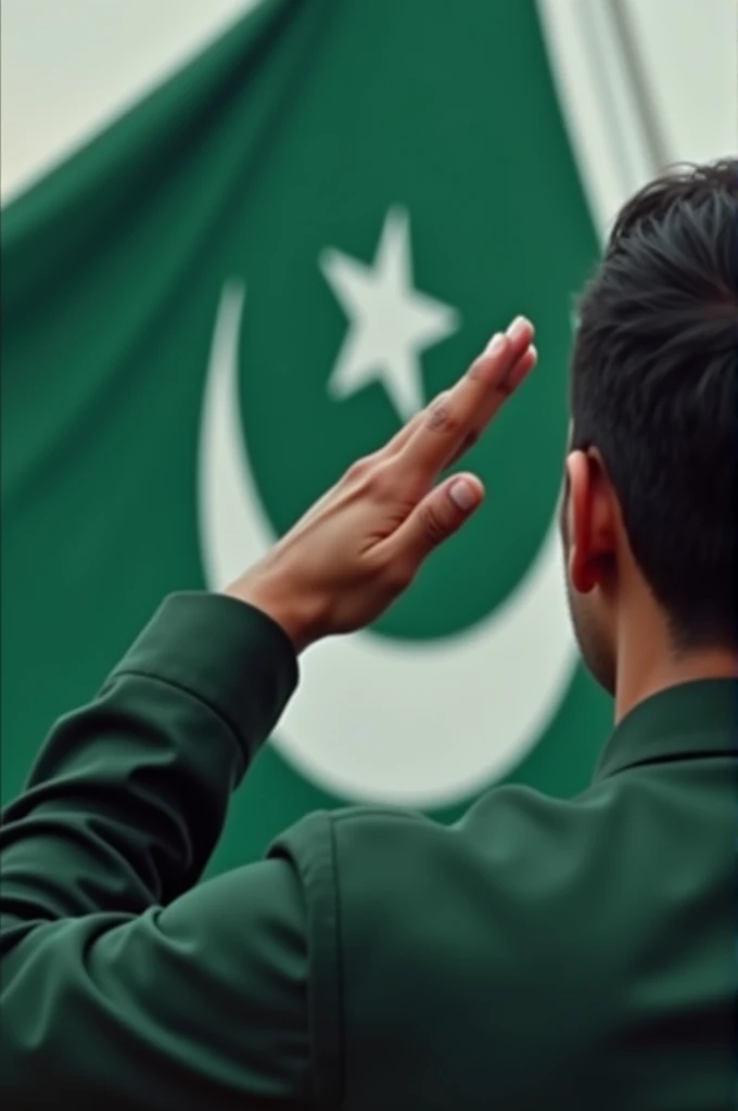 I want a video of my self to salute Pakistani flag