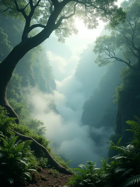 Experience the deep, mysterious fog as it weaves through the dense mountain jungle, captured in stunning Ultra HD detail.