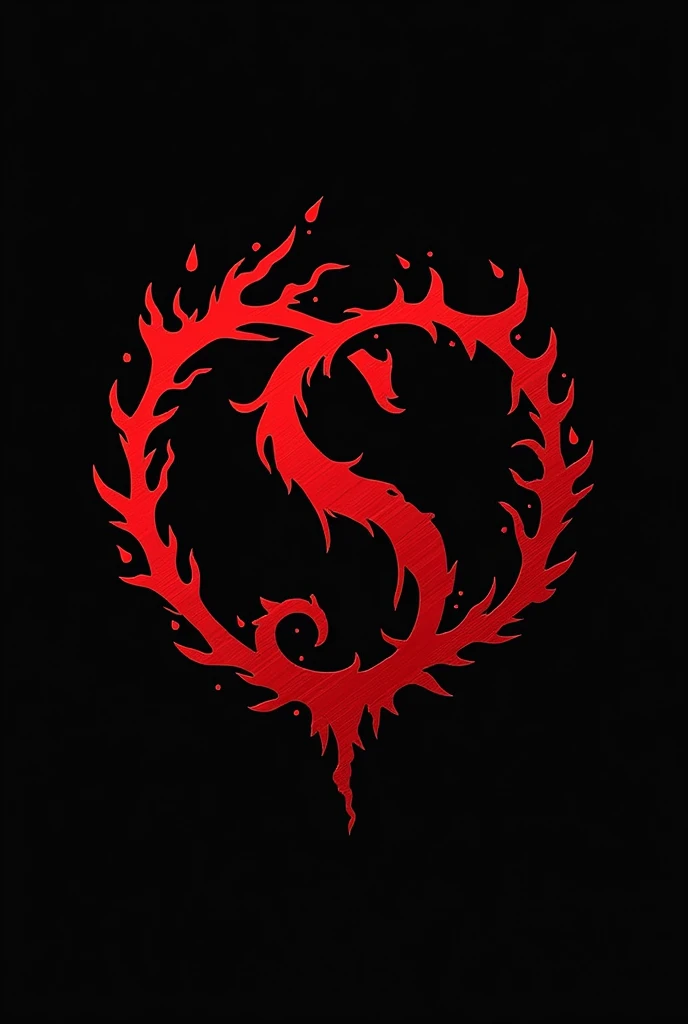 Create a logo for a black and red Supernatural Foundation