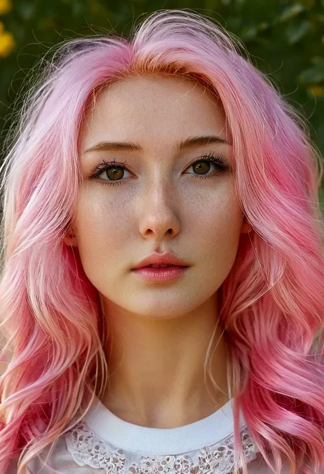 Russian girl age 22 pink hair 