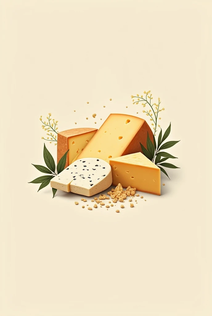 Gourmet cheeses logo without letters 