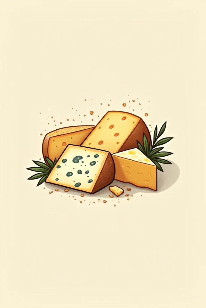 Gourmet cheeses logo without letters 