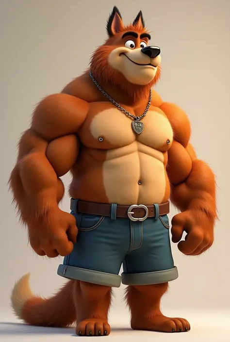 Men, men furry design character, furry dog,he has big muscles, his body is buff, he is a father, dad, daddy,the character likes to smile, his facial expression is adorable and greedy