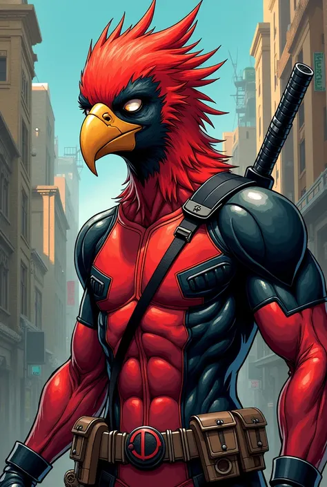 Deadpool as a bird