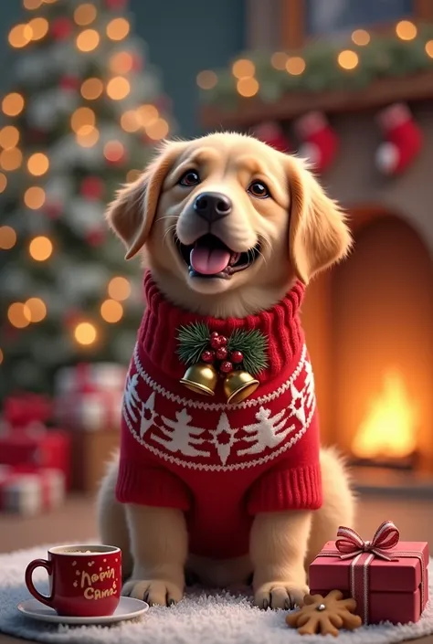 Christmas dog 