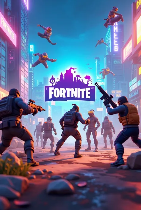 Make me a picture of the fortnite game written live live 