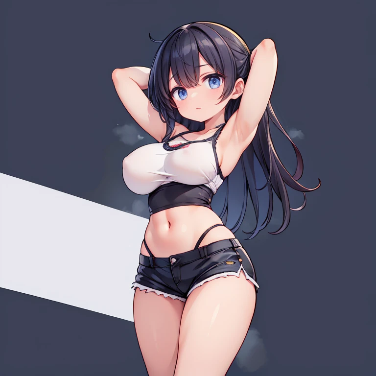 Anime Kawaii sexy Perfect Slim sensual body large breast and huge thighs, An intricate and highly detailed illustration of anime (Young girl) (Extremely detailed CG 8k unity wallpaper), (work of art), (best qualityer), (ultra detali), (best illustration), ...