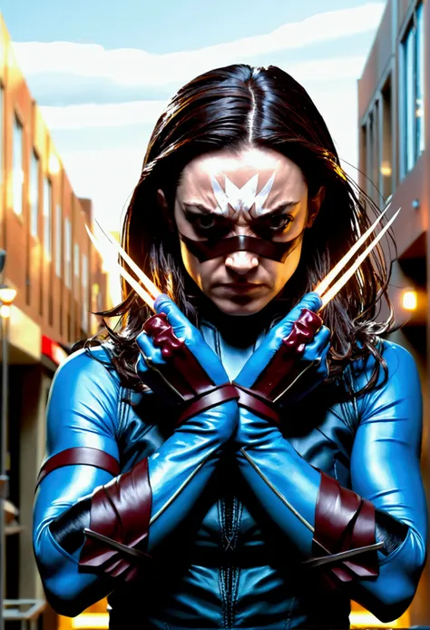 X-23 from X-Men with Hairy Forearms