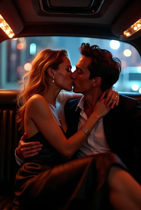 Brie Larson and Tom Holland making out in a limo 