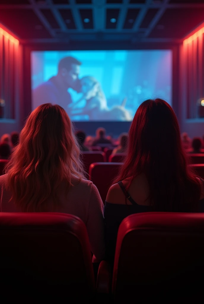 Mom jerking off stranger in movie theater 