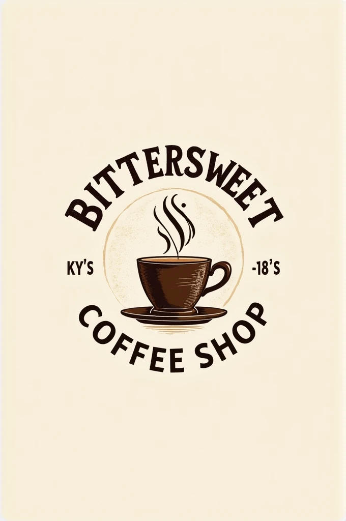 A logo for a bittersweet coffee shop,  that is creative and innovative 