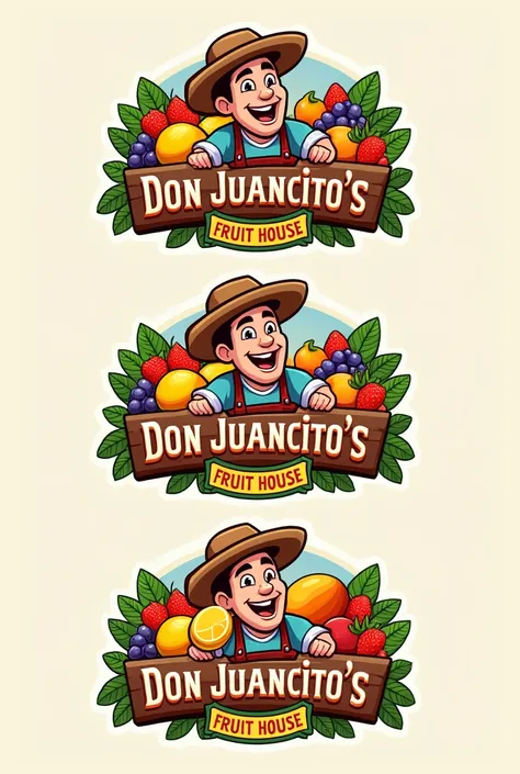  Fruit shop logos with the words : Don Juancito&#39;s fruit house 