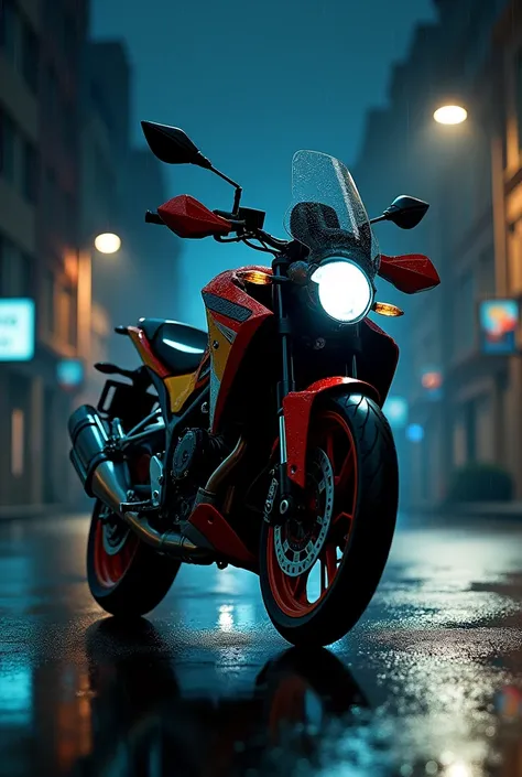 Tiger 800 at night
