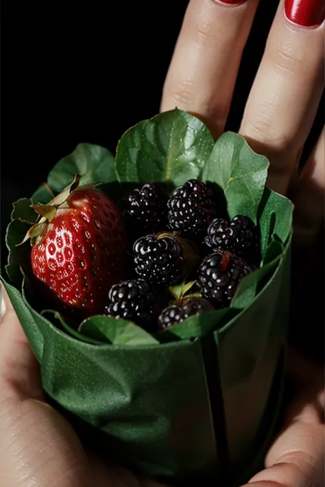 Green_Diamonds.  Blackberrys and Strawberries