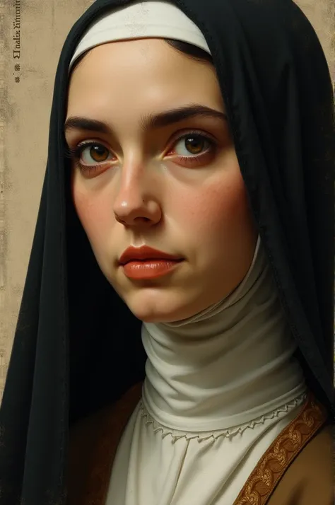 Close-ups of portraits of important figures such as Sor Juana Inés de la Cruz.