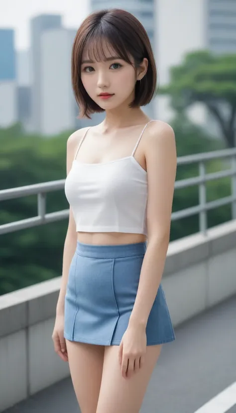 8k, photo realistic, scores 9, 8, 7, 6, full-body portrait, detailed, very sharp, vivid, solo, tokyo street,  high heel, very lo...