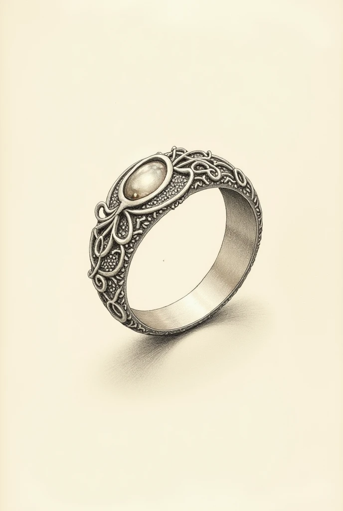 A  , drawing of a ring by a teen 