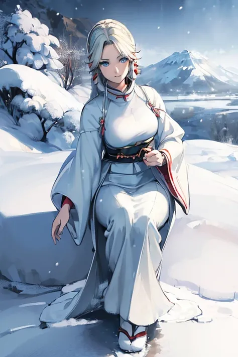 Masterpiece
 (Blonde woman,The facial expression is accurate,Anime style face,greenish blue eyes )
 Group
 ((((The location is a winter mountain in a blizzard:1.5))))
 ((((The location is a winter mountain in a snowstorm.))))
 ((((The woman is wearing a wh...