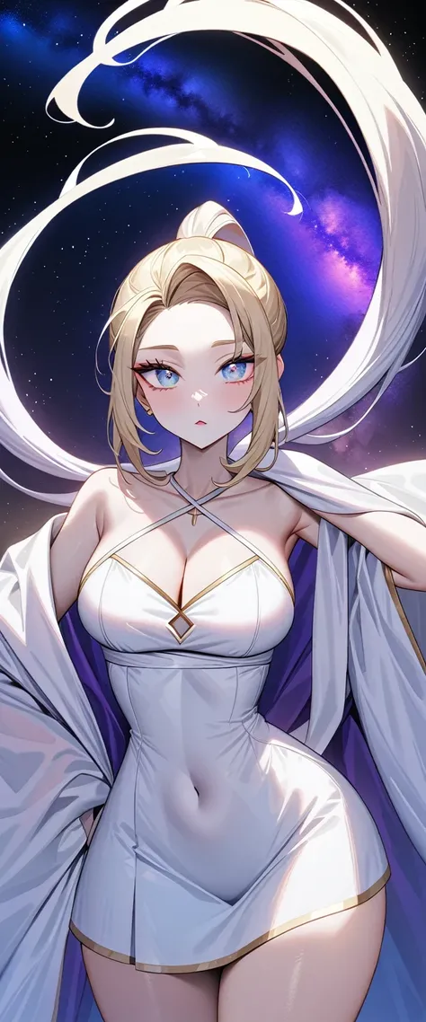 masterpiece　Very detailed　aldult　Ultra-high resolution　Higher resolution　Highest quality　Super detailed　Vivid Color　detailed woman　High quality　8k　Goddess Athena　beautiful　Gal with light makeup　Pure white cloth　((mini skirt))　Thighs　((Break:1.2))　God Cospl...