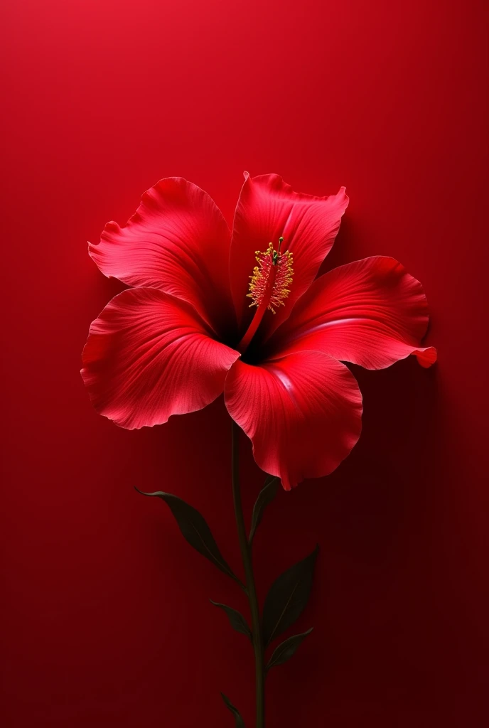 A text that says how the flower ,with a red background