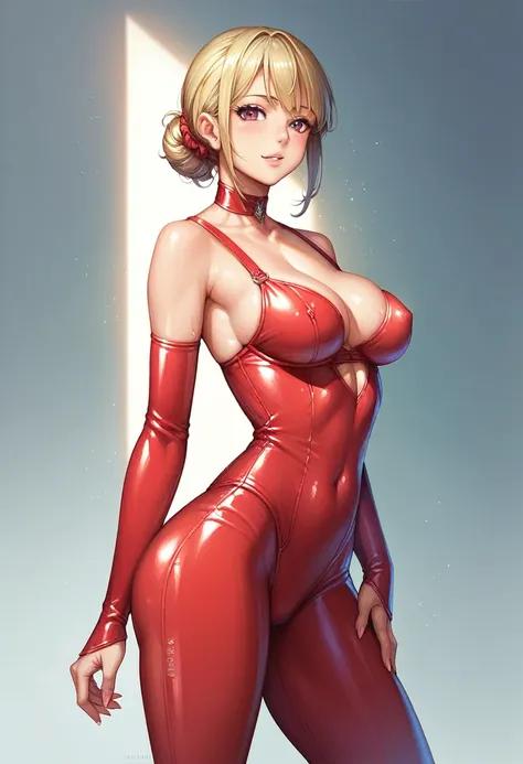 high quality, perfect lighting, detailed face, detailed body, 1 girl, solo,  (tight body), standing , rin, ((rin)) 