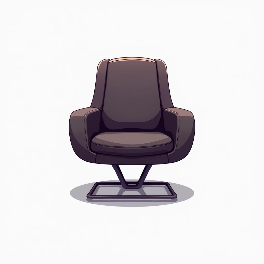 Chair Design: The chair could be sleek and modern, perhaps with a slight futuristic or minimalist design to match the anime theme.Lighting: Soft lighting effects or subtle shadows can be added to give depth and make the character pop against the simple bac...