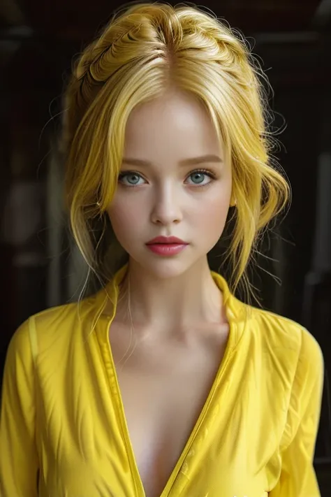 masterpiece,best quality,ultra_detailed,bellissima,1girl, solo, half body, yellow hair