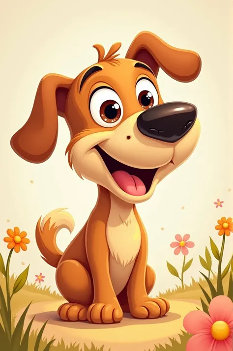 Dog cartoon style 