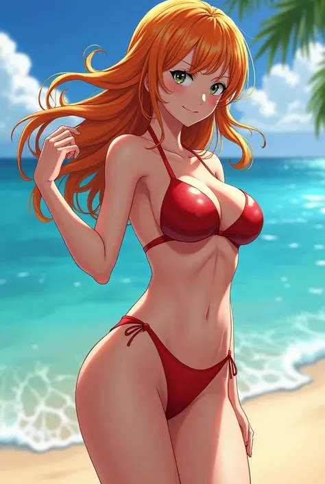 Nami in one piece in a tiny swimsuit