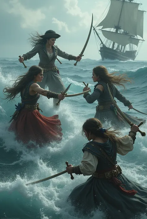 4 powerful female pirates fighting to conquer the sea