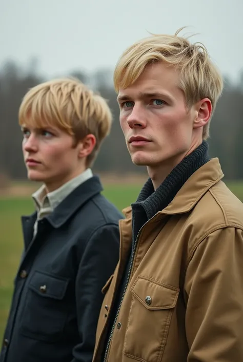 Men with blond haire and women with short blodn hair in the GDR 
