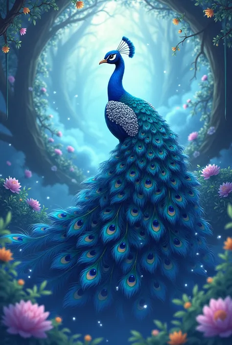 Anime image of peacock 