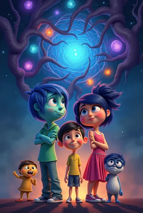 Characters based on the characters in Emotions Inside Out 2