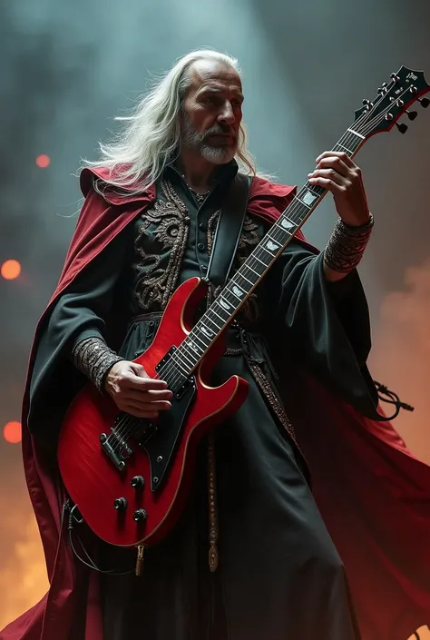 heavy metal wizard, electric guitar