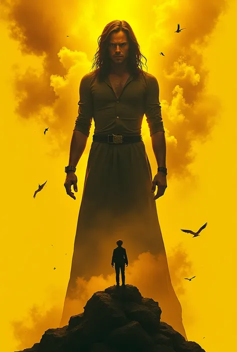 Movie cover with yellow background 