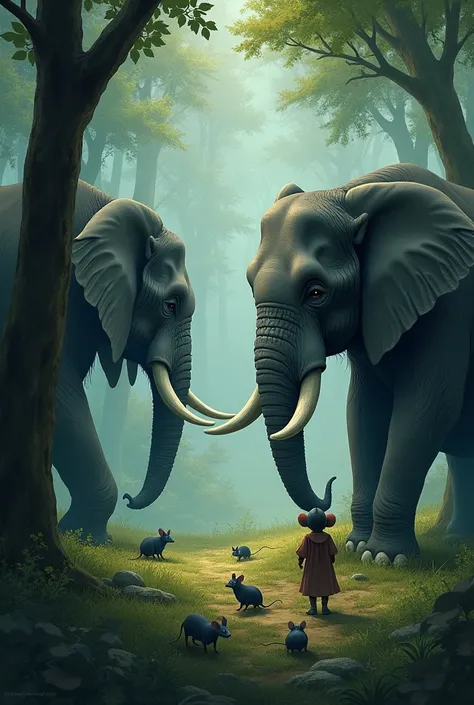 Alternate Ending: Imagine an alternate ending where the elephants and mice dont help each other. How would the story change?