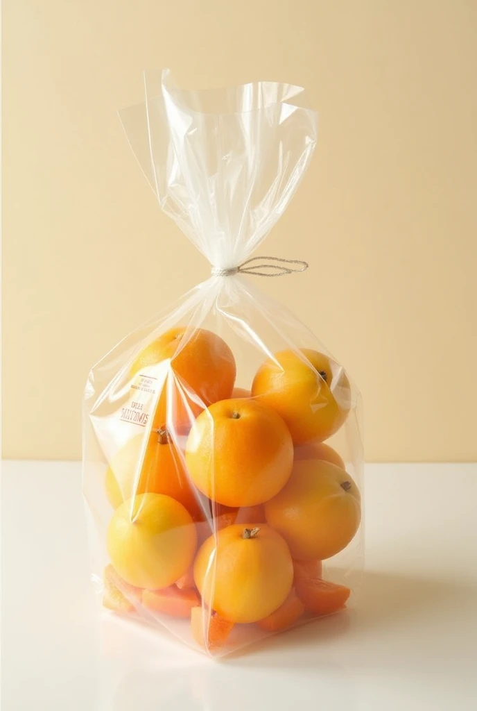 Transparent Wrapped fruit package 