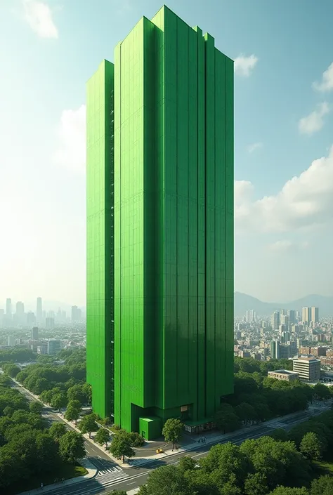 Green high rise building