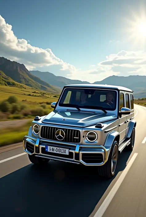 I am drive a Mercedes benz g class  in highway 