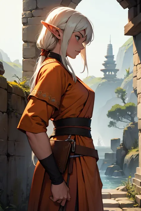 female half elf monk