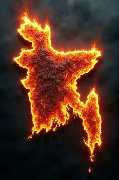 Burning Bangladesh Map