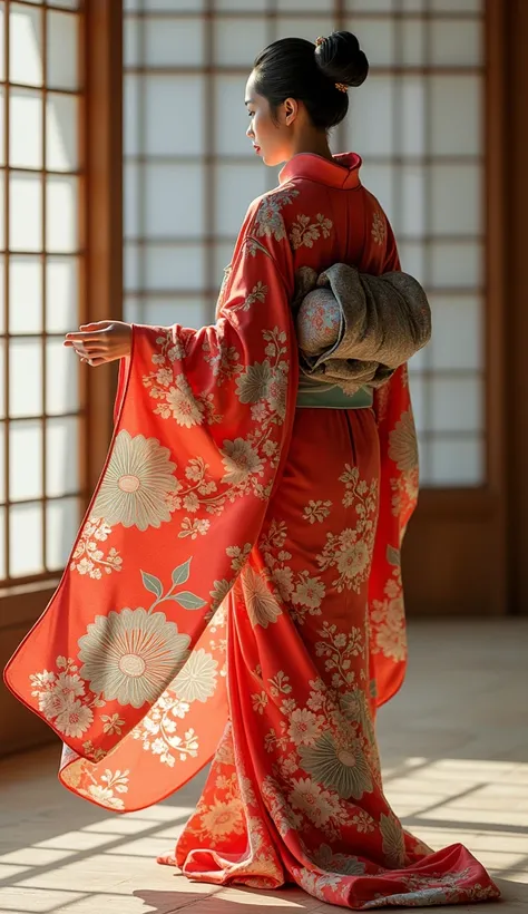 The beauty of Japanese kimono