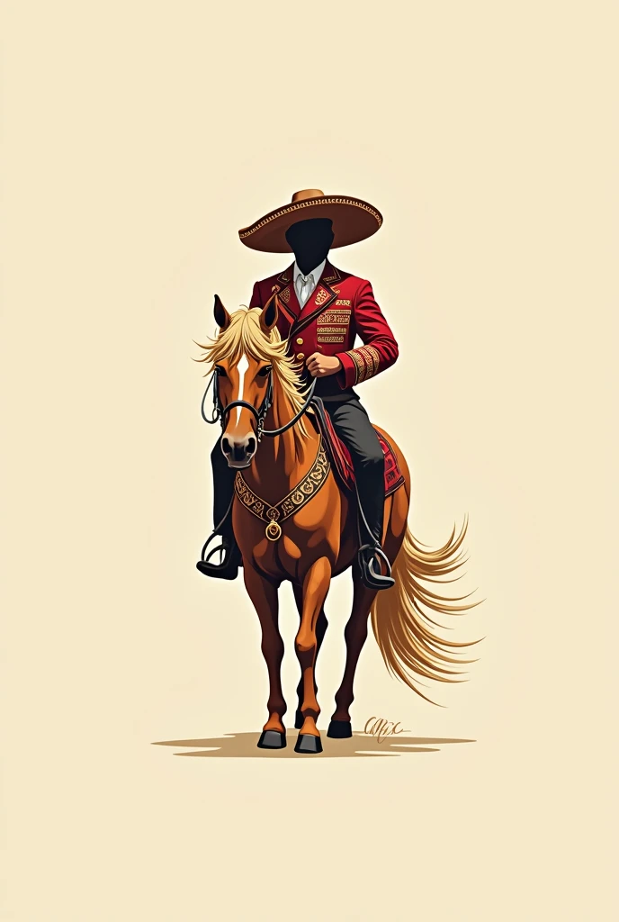 Make me a logo with the name of the Spanish golden charro that is simple and elegant