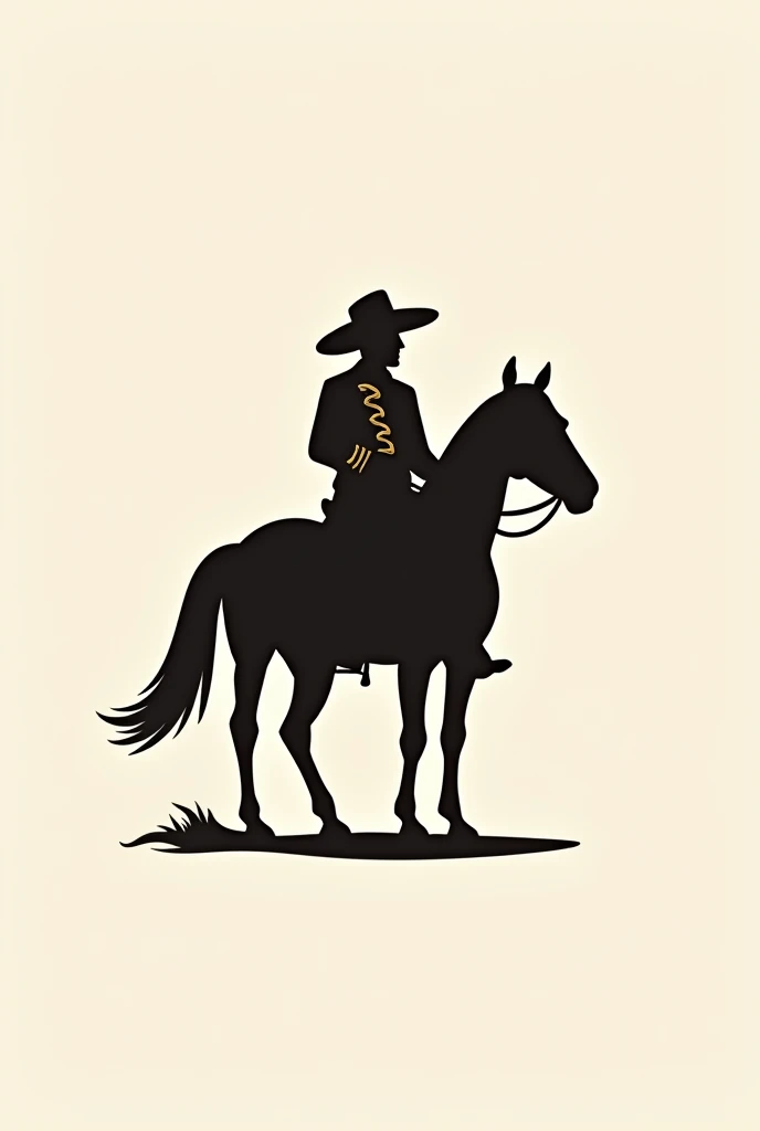 Make me a logo with the name of the Spanish golden charro that is simple and elegant