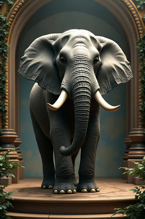 Elephant singing opera