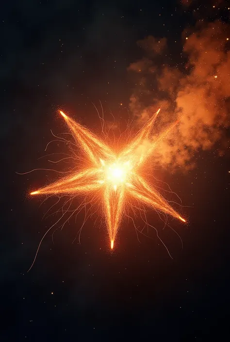 Create an image of an exploding star 